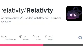 GitHub - relativty/Relativty: An open source VR headset with SteamVR supports for $200